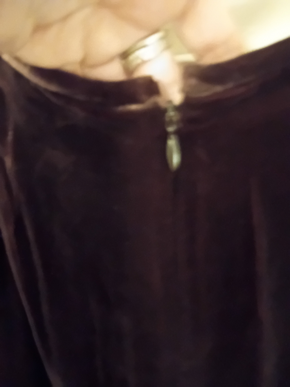 Albert Nipon Velvet Midi Skirt Chocolate Brown Size 8 - Picture 5 of 6
